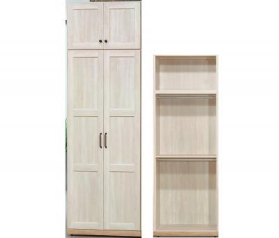 鄉村風白橡木3尺雙門衣櫥(含被櫃)-台北傢俱桃園傢俱新竹傢俱