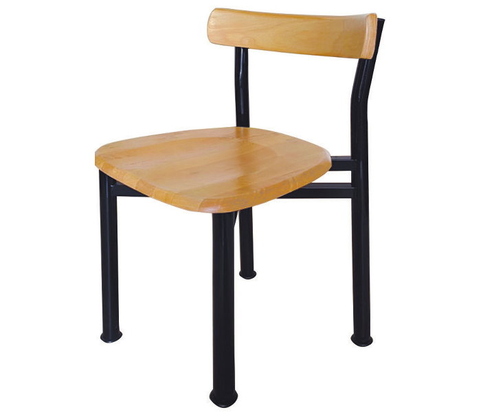 貝勒餐椅(木面)(烤黑)-台北傢俱桃園傢俱新竹傢俱