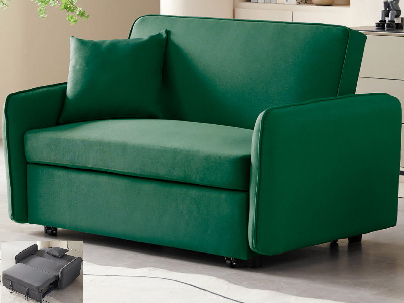 卡爾綠色沙發床-台北傢俱桃園傢俱新竹傢俱