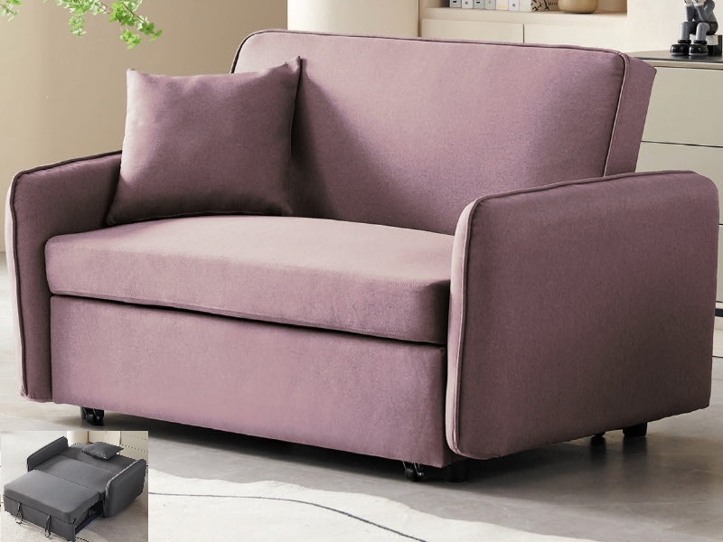 卡爾粉紫色沙發床-台北傢俱桃園傢俱新竹傢俱